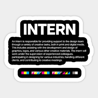 Creative Dept. Intern Sticker